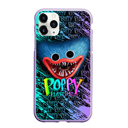 Чехол iPhone 11 Pro матовый POPPY PLAYTIME HAGGY WAGGY - ПОППИ ПЛЕЙТАЙМ ХАГГИ, цвет: 3D-светло-сиреневый