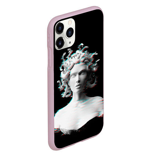 Чехол iPhone 11 Pro матовый Горгона медуза medusa gorgon / 3D-Розовый – фото 2