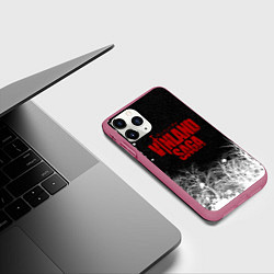 Чехол iPhone 11 Pro матовый Сага о Винланде логотип, цвет: 3D-малиновый — фото 2