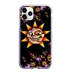 Чехол iPhone 11 Pro матовый Five Nights at Freddys: Security Breach Солнце пат, цвет: 3D-светло-сиреневый