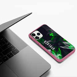 Чехол iPhone 11 Pro матовый S T A L K E R 2 пламя, цвет: 3D-малиновый — фото 2