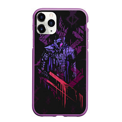 Чехол iPhone 11 Pro матовый BERSERK РУНА СОУЛУ спина, цвет: 3D-фиолетовый