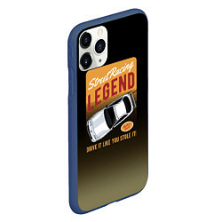 Чехол iPhone 11 Pro матовый Legend Car, цвет: 3D-тёмно-синий — фото 2