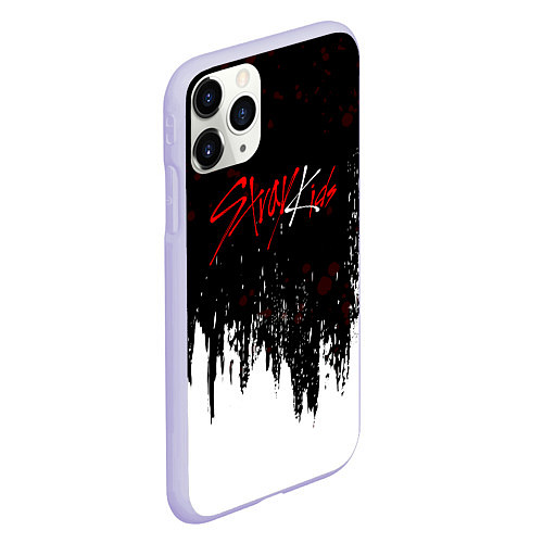 Чехол iPhone 11 Pro матовый Stray kids - changbin / 3D-Светло-сиреневый – фото 2