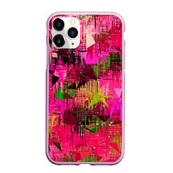 Чехол iPhone 11 Pro матовый ЦВЕТОВАЯ АБСТРАКЦИЯ COLOR ABSTRACTION, цвет: 3D-розовый