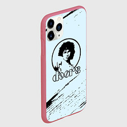 Чехол iPhone 11 Pro матовый The doors музыкант, цвет: 3D-малиновый — фото 2