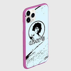 Чехол iPhone 11 Pro матовый The doors музыкант, цвет: 3D-фиолетовый — фото 2