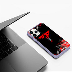 Чехол iPhone 11 Pro матовый The last of us 2 - ЦИКАДЫ - Texture, цвет: 3D-светло-сиреневый — фото 2