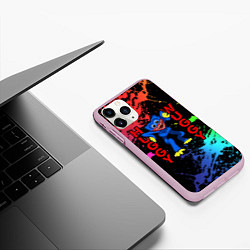 Чехол iPhone 11 Pro матовый POPPY PLAYTIME HAGGY WAGGY ХАГГИ ВАГГИ НЕОН, цвет: 3D-розовый — фото 2