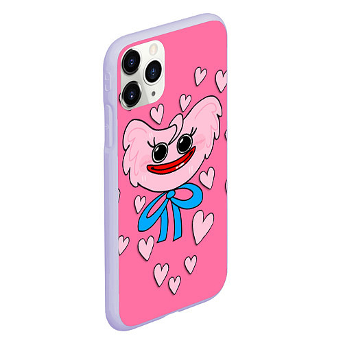 Чехол iPhone 11 Pro матовый POPPY PLAYTIME - KISSY MISSY / 3D-Светло-сиреневый – фото 2