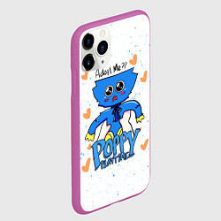 Чехол iPhone 11 Pro матовый POPPY PLAYTIME - KISSY MISSY КИССИ МИССИ, цвет: 3D-фиолетовый — фото 2