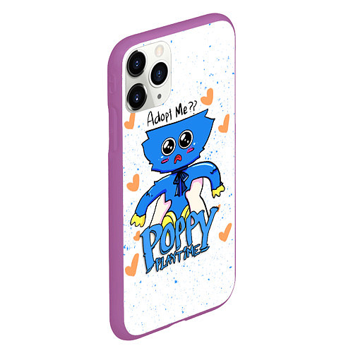 Чехол iPhone 11 Pro матовый POPPY PLAYTIME - KISSY MISSY КИССИ МИССИ / 3D-Фиолетовый – фото 2