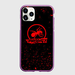 Чехол iPhone 11 Pro матовый The prodigy красные бразги