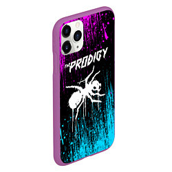 Чехол iPhone 11 Pro матовый The prodigy neon, цвет: 3D-фиолетовый — фото 2