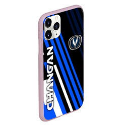 Чехол iPhone 11 Pro матовый CHANGAN - ЛИНИИ ЧАНГАН, цвет: 3D-розовый — фото 2