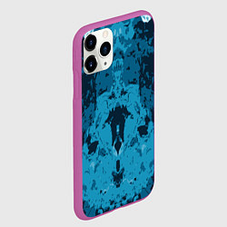 Чехол iPhone 11 Pro матовый Абстрактный графический узор Abstraction, цвет: 3D-фиолетовый — фото 2