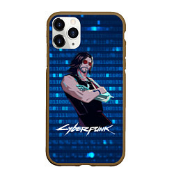 Чехол iPhone 11 Pro матовый Johnny Джонни Cyberpunk2077