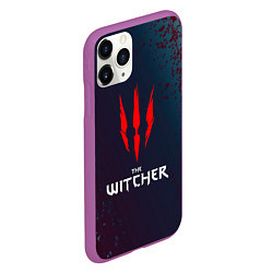 Чехол iPhone 11 Pro матовый THE WITCHER - ВЕДЬМАК КРАСНЫЕ КОГТИ, цвет: 3D-фиолетовый — фото 2