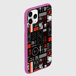 Чехол iPhone 11 Pro матовый TWENTY ONE PILOTS 21, цвет: 3D-фиолетовый — фото 2
