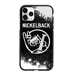 Чехол iPhone 11 Pro матовый Nickelback КОТ Брызги, цвет: 3D-черный