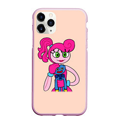 Чехол iPhone 11 Pro матовый POPPY PLAYTIME - Mommy long legs and Haggy Waggy, цвет: 3D-розовый