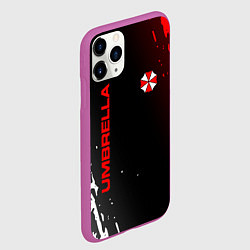 Чехол iPhone 11 Pro матовый Resident evil амбрелла, цвет: 3D-фиолетовый — фото 2