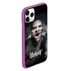 Чехол iPhone 11 Pro матовый Slipknot - The Gray Chapter - Corey Taylor, цвет: 3D-фиолетовый — фото 2