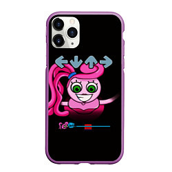 Чехол iPhone 11 Pro матовый POPPY PLAYTIME - Mommy long legs Мама длинные ноги, цвет: 3D-фиолетовый