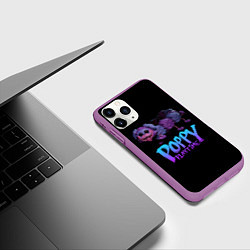 Чехол iPhone 11 Pro матовый POPPY PLAYTIME PJ Pug-a-Pillar, цвет: 3D-фиолетовый — фото 2