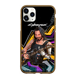 Чехол iPhone 11 Pro матовый Johnny гитарист cyberpunk2077