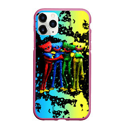 Чехол iPhone 11 Pro матовый POPPY PLAYTIME Mini Huggies, цвет: 3D-малиновый