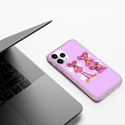 Чехол iPhone 11 Pro матовый РАЗНАЯ КИССИ МИССИ KISSY MISSY, цвет: 3D-розовый — фото 2