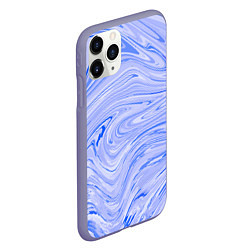 Чехол iPhone 11 Pro матовый Abstract lavender pattern, цвет: 3D-серый — фото 2