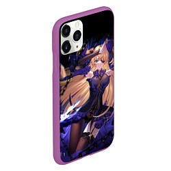 Чехол iPhone 11 Pro матовый ФИШЛЬ - FISCHL GENSHIN, цвет: 3D-фиолетовый — фото 2