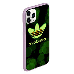 Чехол iPhone 11 Pro матовый Авокадо - Adidas, цвет: 3D-сиреневый — фото 2