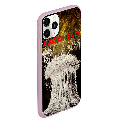 Чехол iPhone 11 Pro матовый College EP - Radiohead / 3D-Розовый – фото 2