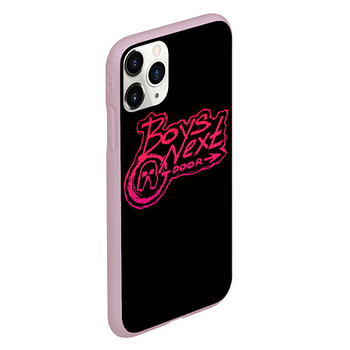 Чехол iPhone 11 Pro матовый BOYS NEXT DOOR / 3D-Розовый – фото 2