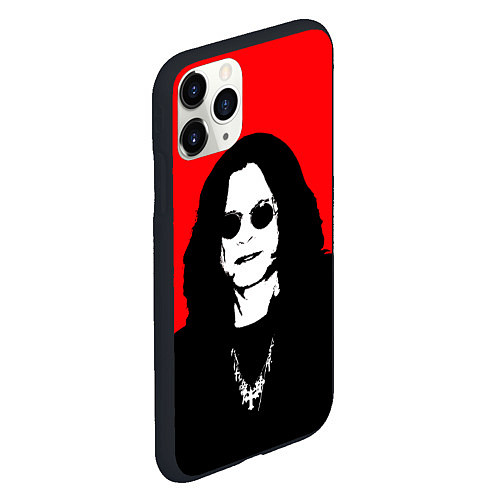 Чехол iPhone 11 Pro матовый OZZY OSBOURNE ОЗЗИ ОСБОРН / 3D-Черный – фото 2