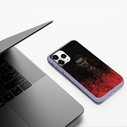 Чехол iPhone 11 Pro матовый Vampire Survivors art, цвет: 3D-светло-сиреневый — фото 2