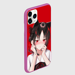Чехол iPhone 11 Pro матовый Грустная Кагуя, цвет: 3D-фиолетовый — фото 2