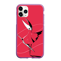 Чехол iPhone 11 Pro матовый Хорнет Hornet, цвет: 3D-фиолетовый