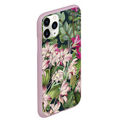 Чехол iPhone 11 Pro матовый Цветы Лилия Тигровая, цвет: 3D-розовый — фото 2