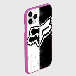 Чехол iPhone 11 Pro матовый FOX MOTOCROSS - ФОКС МОТОКРОСС, цвет: 3D-фиолетовый — фото 2