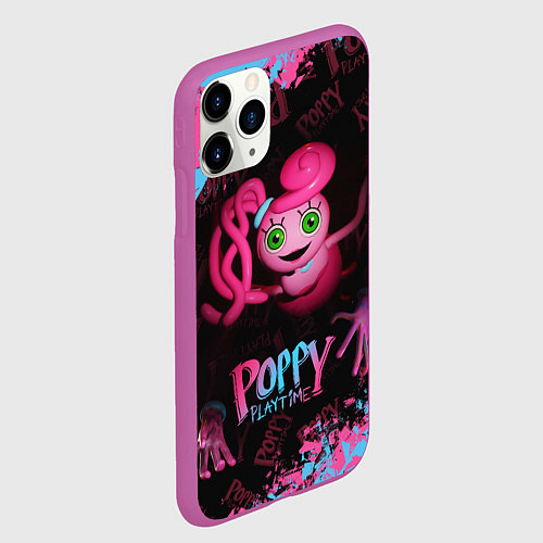 Чехол iPhone 11 Pro матовый Mommy Poppy Playtime / 3D-Фиолетовый – фото 2
