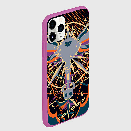 Чехол iPhone 11 Pro матовый Рыцарь и Лучезарность Hollow Knight / 3D-Фиолетовый – фото 2