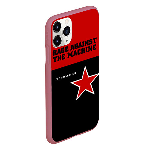 Чехол iPhone 11 Pro матовый The Collection - Rage Against the Machine / 3D-Малиновый – фото 2