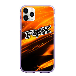 Чехол iPhone 11 Pro матовый FOX RACING - ФОКС СИЯНИЕ, цвет: 3D-светло-сиреневый