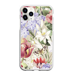 Чехол iPhone 11 Pro матовый Цветы Утренний Букет Лилий, цвет: 3D-белый