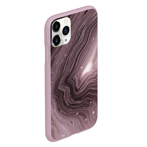 Чехол iPhone 11 Pro матовый Не перемешанные краски abstraction / 3D-Розовый – фото 2