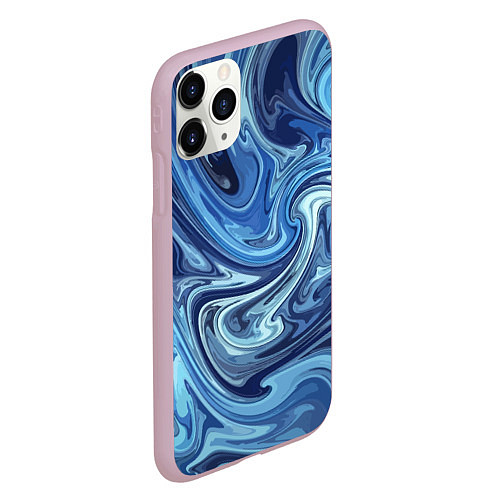 Чехол iPhone 11 Pro матовый Абстрактный авангардный паттерн Abstract avant-gar / 3D-Розовый – фото 2